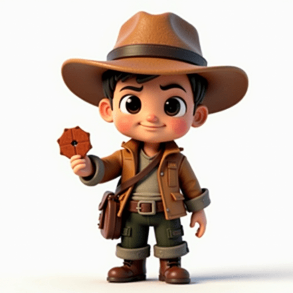 Drake the Explorer holding a Catan hex tile and settlement piece, ready to speed up game night