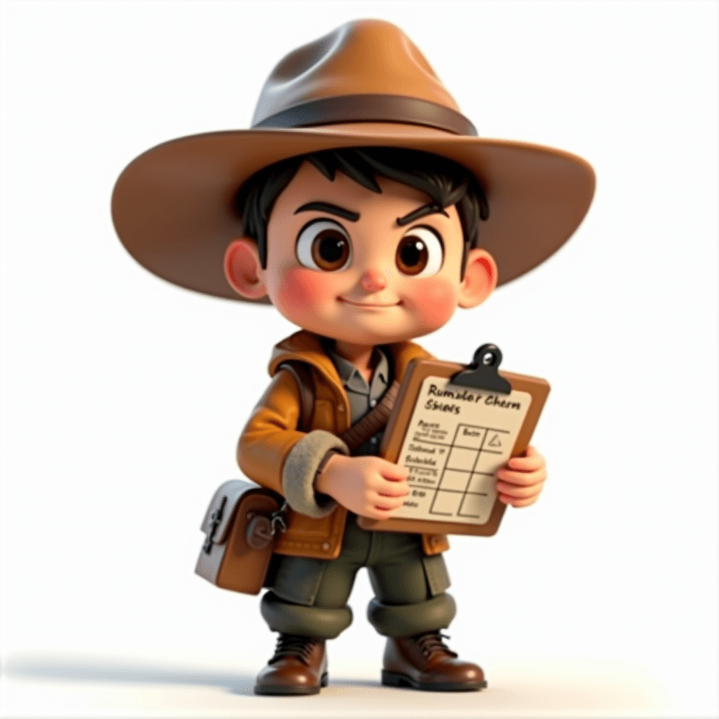 Drake the Explorer holding a clipboard with a walk-run interval training schedule